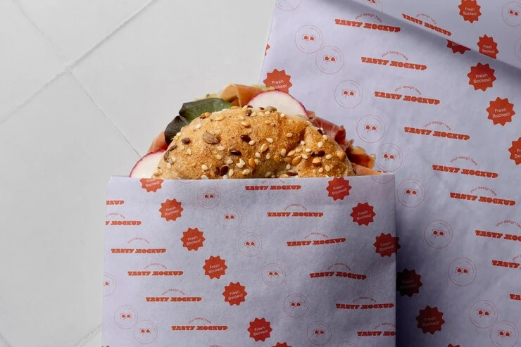 Papel para embalar hambúrguer