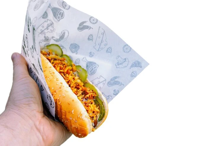 Papel para embrulhar lanche personalizado